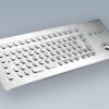 Clavier inox antivandale avec trackball