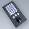 Clavier industriel 17 touches avec trackball 38mm