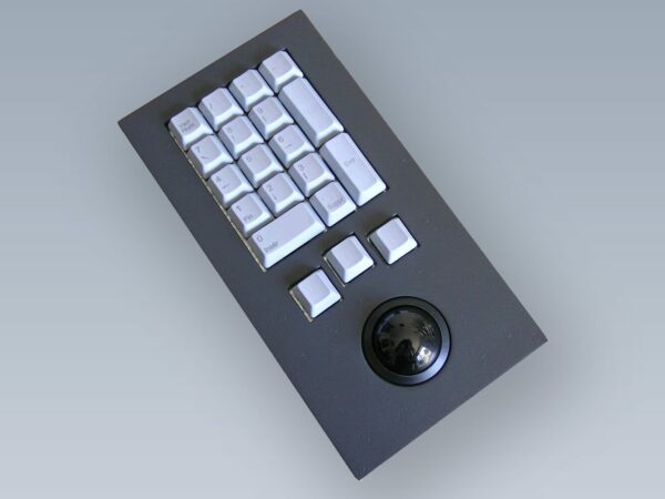 Clavier industriel 17 touches avec trackball 38mm