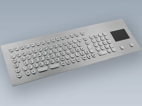 Clavier inox antivandale avec touchpad