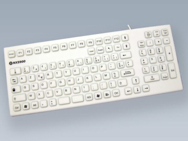 Clavier lavable désinfectable médical