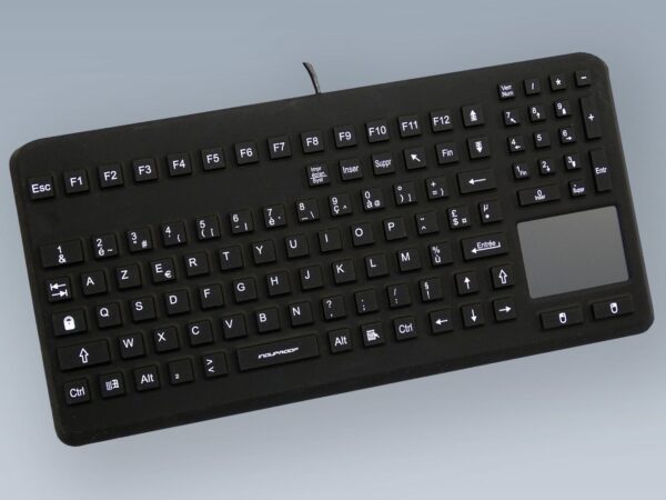 Clavier silicone étanche IP68 avec touchpad