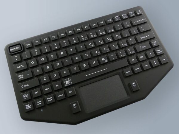 Clavier silicone durci compact rétroéclairé avec souris tactile